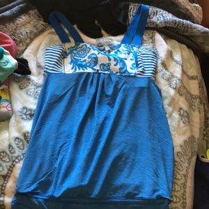 Lululemon flowy blue tank